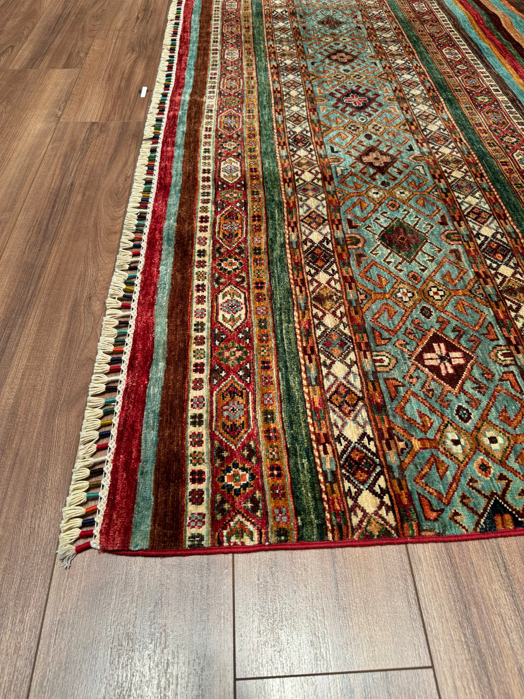 Khorjin Original Hand Woven Multi Vegetable Dyed Wool Carpet 208x298 6.20 Square Meters - 7x10 ft