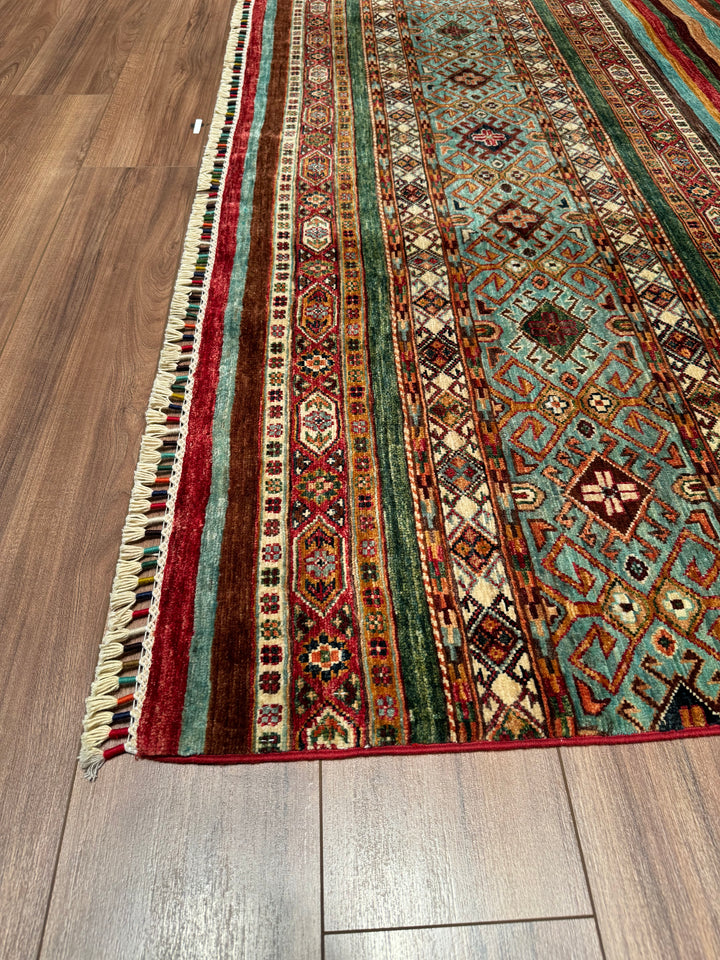 Khorjin Original Hand Woven Multi Vegetable Dyed Wool Carpet 208x298 6.20 Square Meters - 7x10 ft