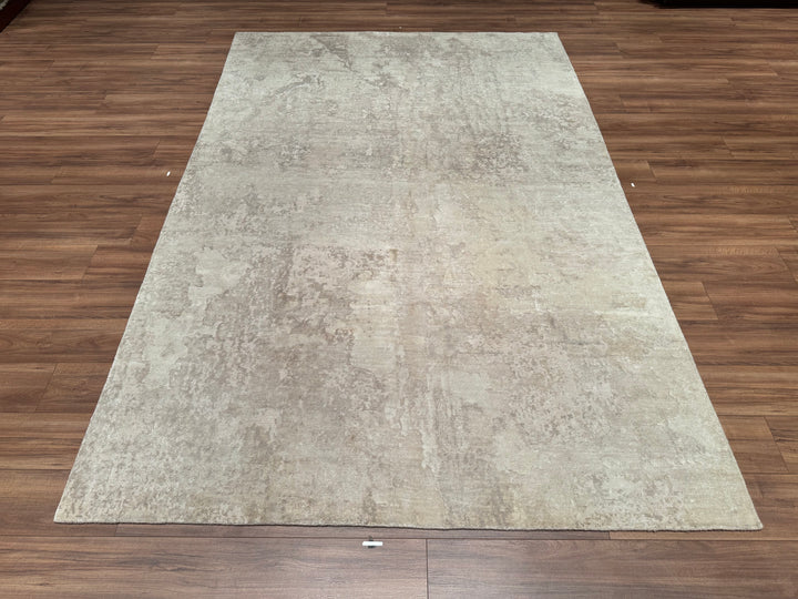 New Diamond Original Hand Woven Cream Wool Bamboo Carpet 200x298 5.96 Square Meters - 6x10 ft