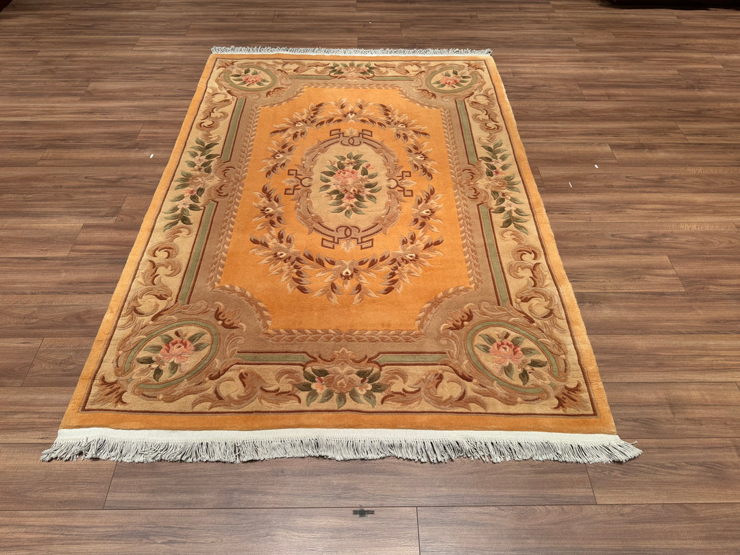 Çin Halısı Orjinal El Dokuması Gold Yün Halı 170x240 4.08 Metrekare - 5x8 ft