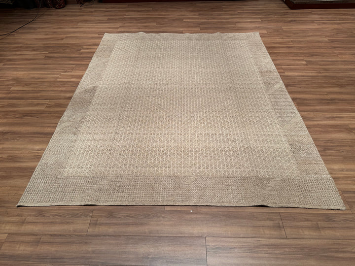 Scandinavian Original Hand Woven Brown Wool Carpet 249x309 7.69 Square Meters - 8x10 ft