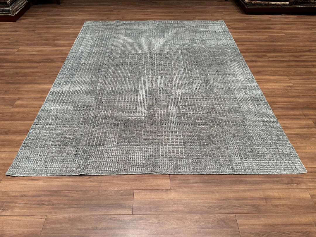 Scandinavian Original Hand Woven Gray Wool Carpet 250x310 7.75 Square Meters - 8x10 ft