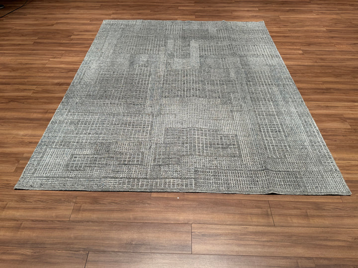 Scandinavian Original Hand Woven Gray Wool Carpet 250x310 7.75 Square Meters - 8x10 ft