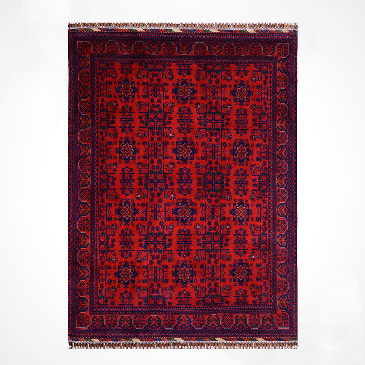 Afgan Halısı Hamyap Orijinal El Dokuması Kök Boya Yün 148x202 2.99 Metrekare - 5x6 ft