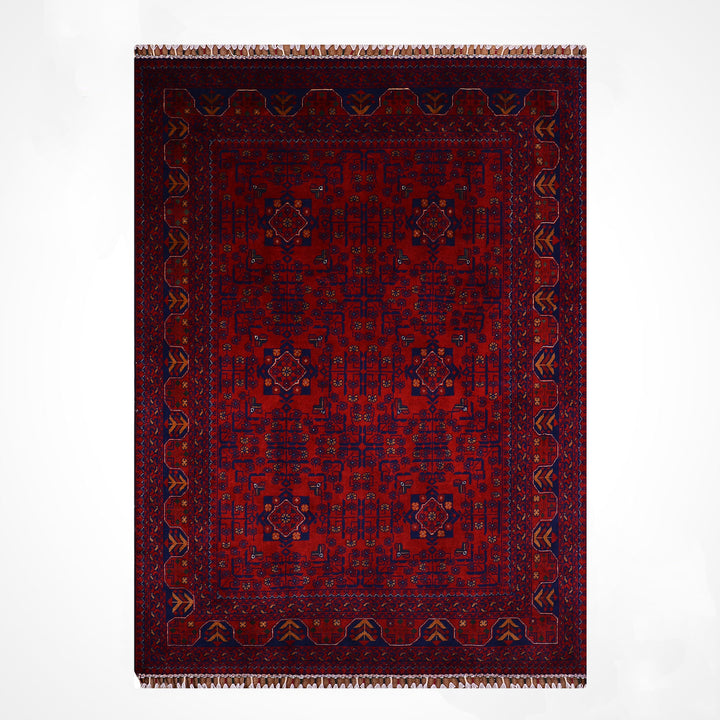 Afgan Halısı Hamyap Orijinal El Dokuması Kök Boya Yün 147x195 2.87 Metrekare - 5x6 ft