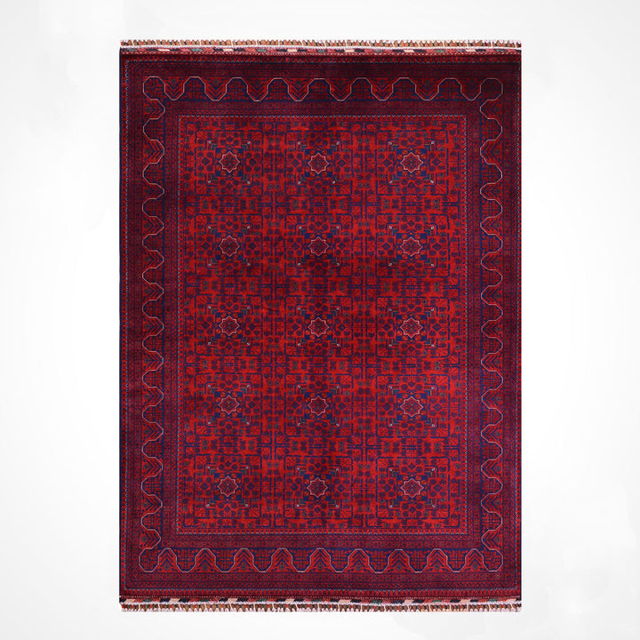 Afgan Halısı Hamyap Orijinal El Dokuması Kök Boya Yün 169x238 4.02 Metrekare - 5x7 ft