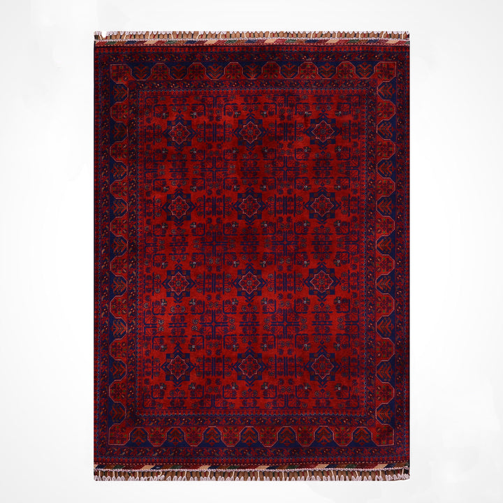 Afgan Halısı Hamyap Orijinal El Dokuması Kök Boya Yün 150x209 3.14 Metrekare - 5x6 ft