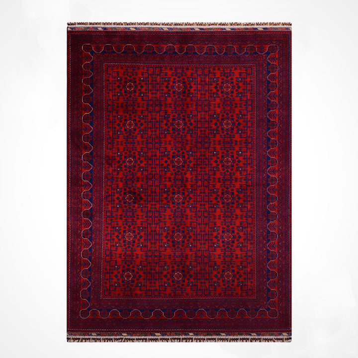 Afgan Halısı Hamyap Orijinal El Dokuması Kök Boya Yün 198x290 5.74 Metrekare - 7x10 ft