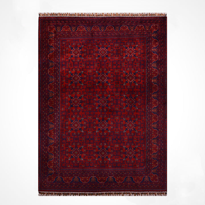 Afgan Halısı Hamyap Orijinal El Dokuması Kök Boya Yün 169x234 3.95 Metrekare - 5x7 ft