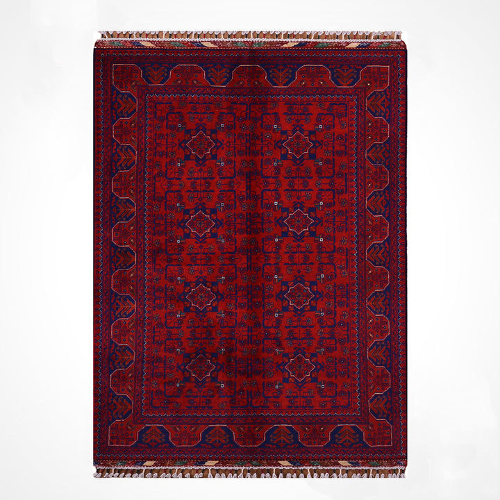 Afghan Rug Hamyap Original Handwoven Vegetable Dyedd Wool 118x179 2.11 Square Meters - 4x6 ft