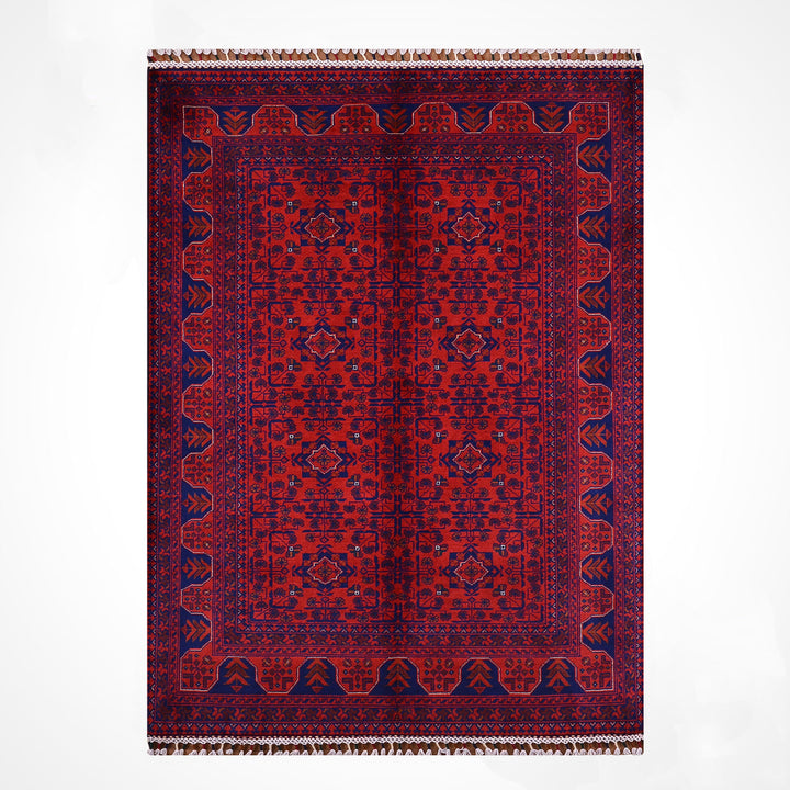 Afghan Rug Hamyap Original Handwoven Vegetable Dyedd Wool 120x177 cm (2.12 square meters - 4x6 ft)