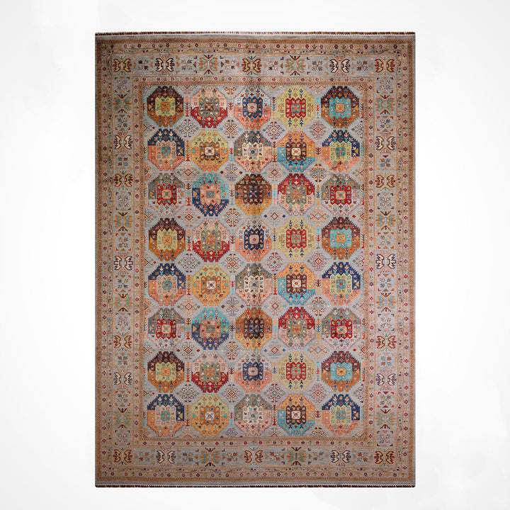 Veziri Original Handwoven Grey Vegetable Dyed Wool Rug 298x397 cm (11.83 square meters) - 10x14 ft