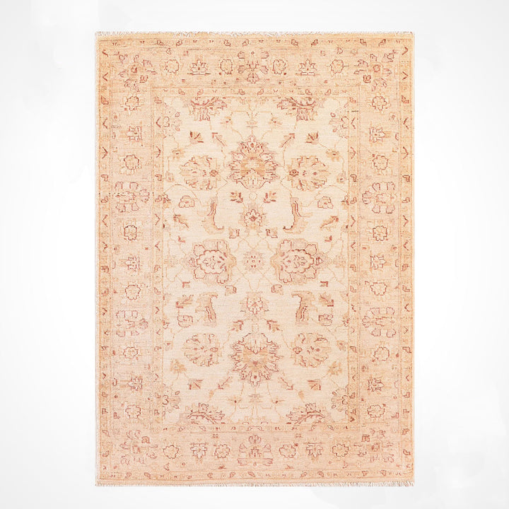 سجادة أوشاك الأصلية المصنوعة يدويًا من الصوف المصبوغ باللون الباستيل 0.94 × 146 1.37 متر مربع - 3 × 5 قدم 