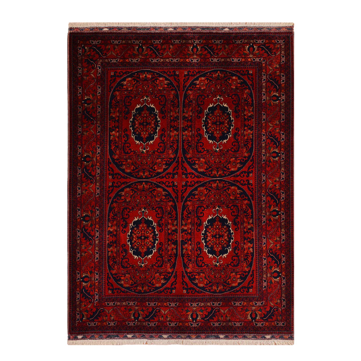 Afgan Halısı Bilcik Orijinal El Dokuması Kök Boya Yün 177x230 4.07 Metrekare - 6x8 ft