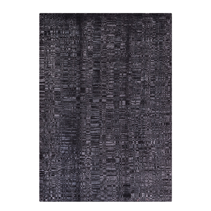 سجادة جديدة أصلية من صوف الخيزران الأسود المنسوج يدويًا من الماس، مقاس 172×244، 4.20 متر مربع - 5×8 قدم