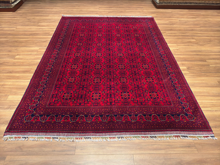 Afgan Halısı Hamyap Orjinal El Dokuması Kök Boya Yün 252x341 8.59 Metrekare - 9x12 ft