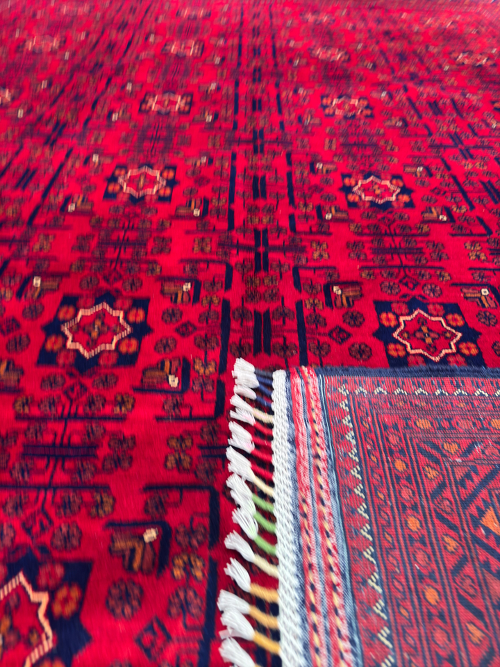 Afghan Carpet Hamyap Original Hand Woven Vegetable Dyed Wool 252x341 8.59 Square Meters - 9x12 ft