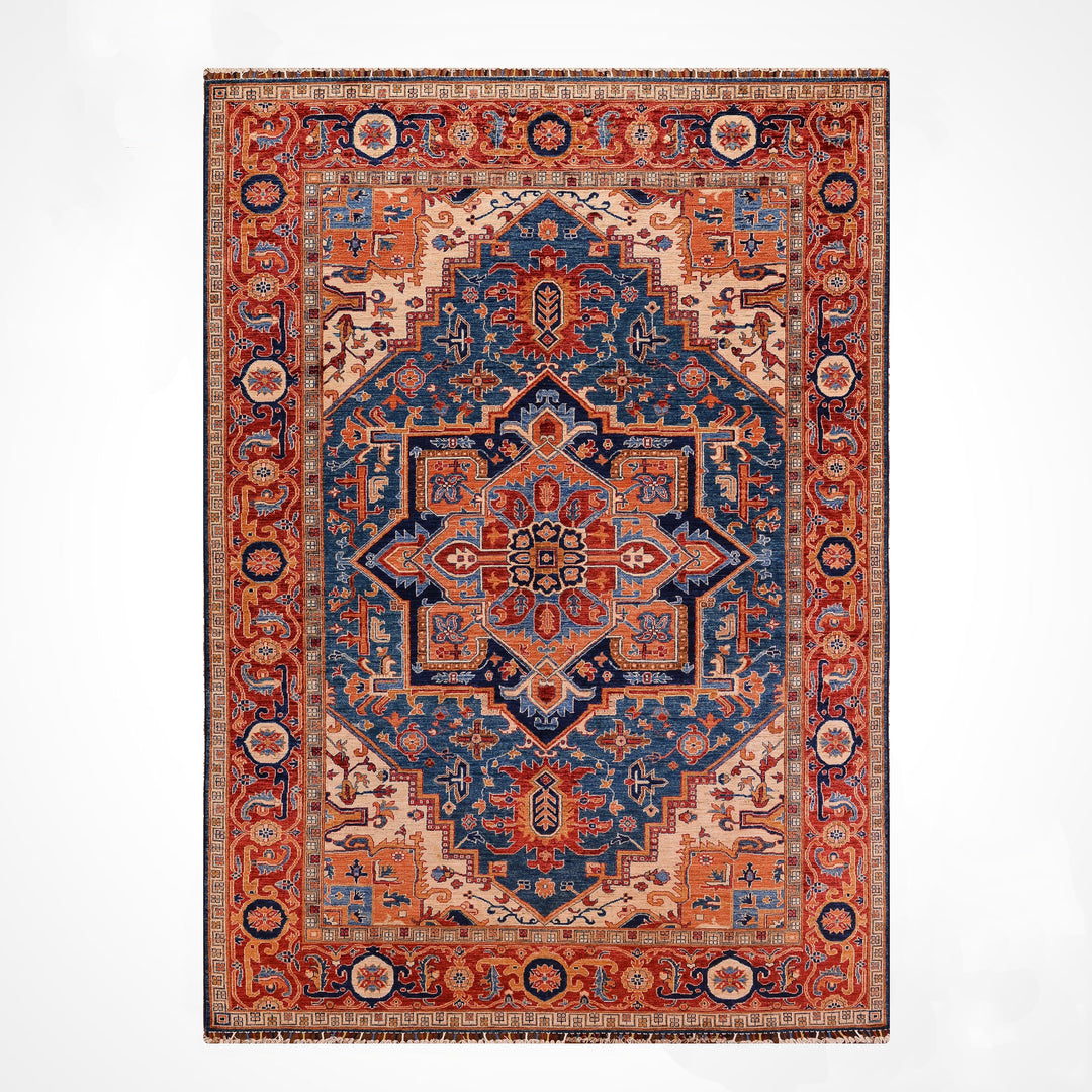 Heriz Orijinal El Dokuması Multi Kök Boya Yün Halı 199x312 6.21 Metrekare - 8x10 ft