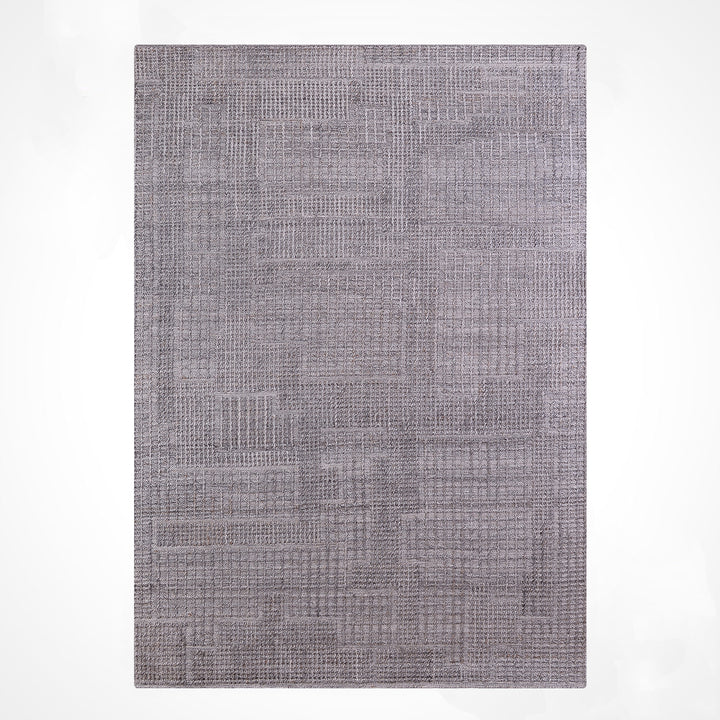 İskandinav Orijinal El Dokuması Gri Yün Halı