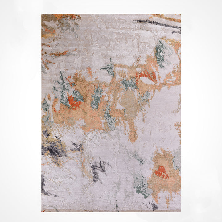 New Diamond Orijinal El Dokuması Multi Yün Bambu Halı 201x303 6.09 Metrekare - 6x10 ft