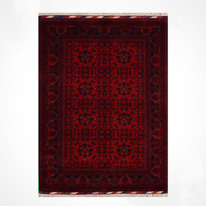 Afgan Halısı Bilcik Orijinal El Dokuması Kök Boya Yün 120x186 2.23 Metrekare - 3x5 ft