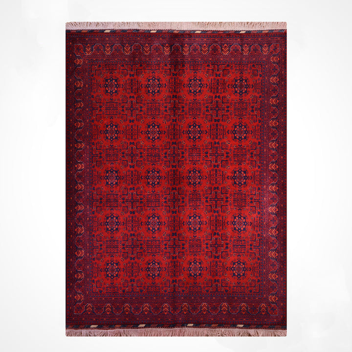 Afgan Halısı Bilcik Orijinal El Dokuması Kök Boya Yün 173x227 3.93 Metrekare - 6x8 ft