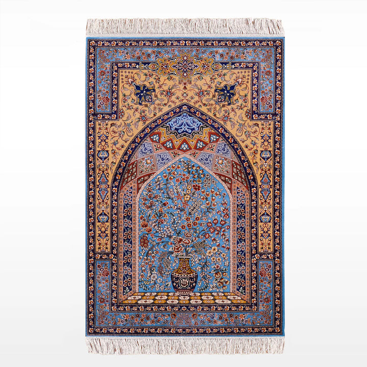 İran Turkuaz Seccade 0.80x120 0.96 Metrekare Namazlık - 2x4 ft