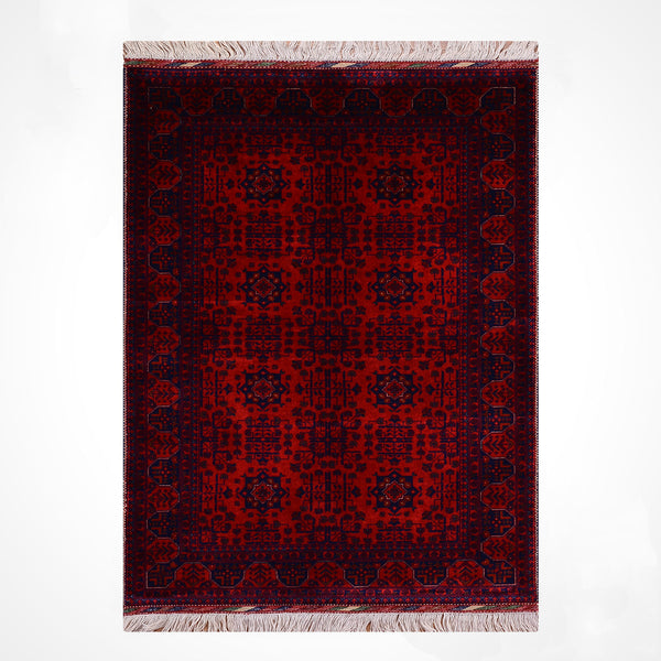 Afgan Halısı Bilcik Orijinal El Dokuması Kök Boya Yün 121x171 2.07 Metrekare - 3x5 ft