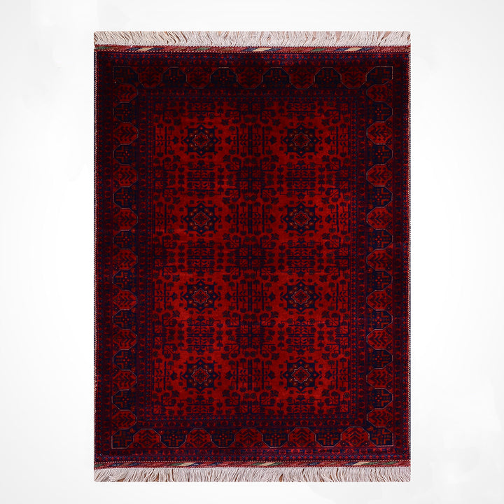 Afgan Halısı Bilcik Orijinal El Dokuması Kök Boya Yün 121x171 2.07 Metrekare - 3x5 ft