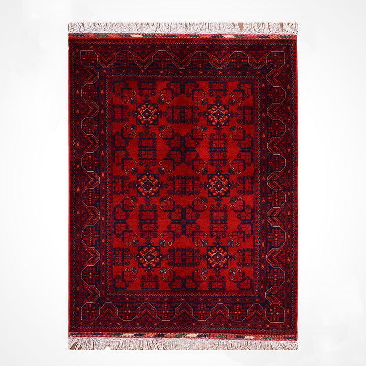 Afgan Halısı Bilcik Orijinal El Dokuması Kök Boya Yün 0.98x148 1.45 Metrekare - 3x5 ft