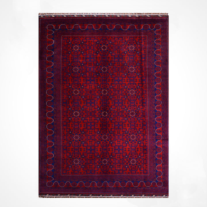 Afgan Halısı Hamyap Orijinal El Dokuması Kök Boya Yün 198x308 6.10 Metrekare - 7x10 ft