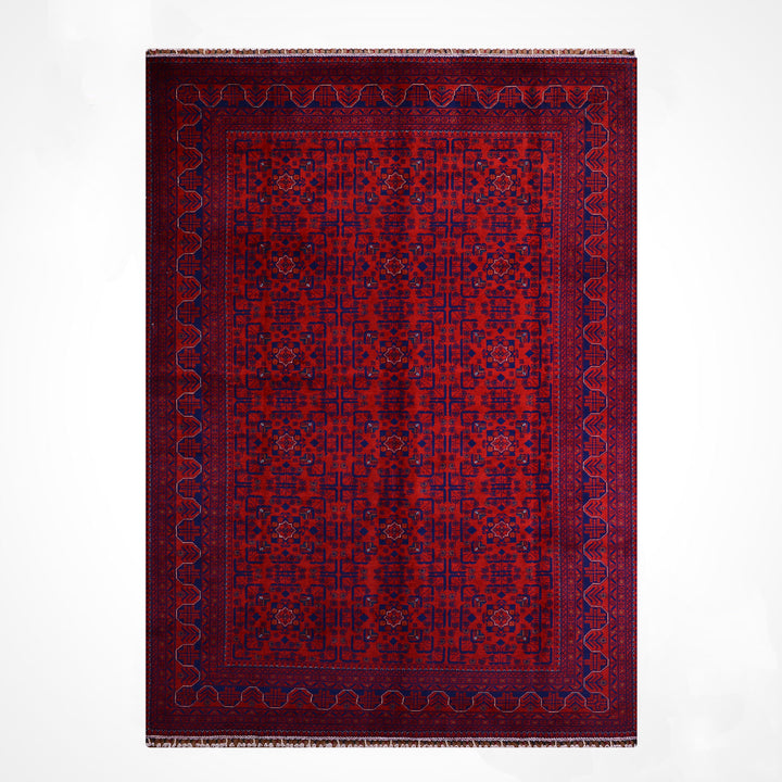 Afgan Halısı Hamyap Orijinal El Dokuması Kök Boya Yün 198x305 6.04 Metrekare - 7x10 ft