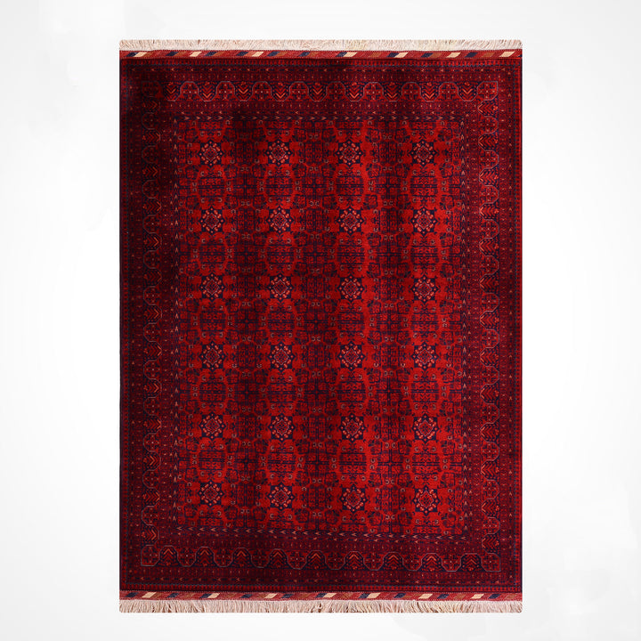Afgan Halısı Bilcik Orijinal El Dokuması Kök Boya Yün 167x232 3.87 Metrekare - 6x8 ft