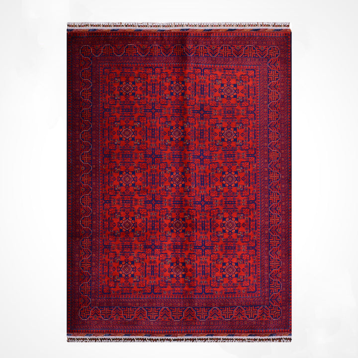 Afgan Halısı Hamyap Orijinal El Dokuması Kök Boya Yün 174x240 4.18 Metrekare - 5x7 ft