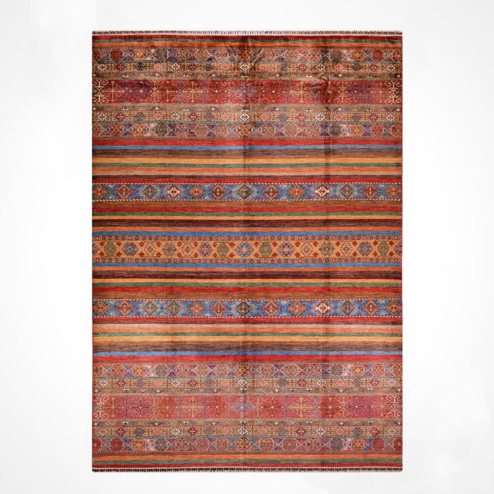 Khorjin Orijinal El Dokuması Multi Kök Boya Yün Halı 242x335 8.11 Metrekare - 8x11 ft