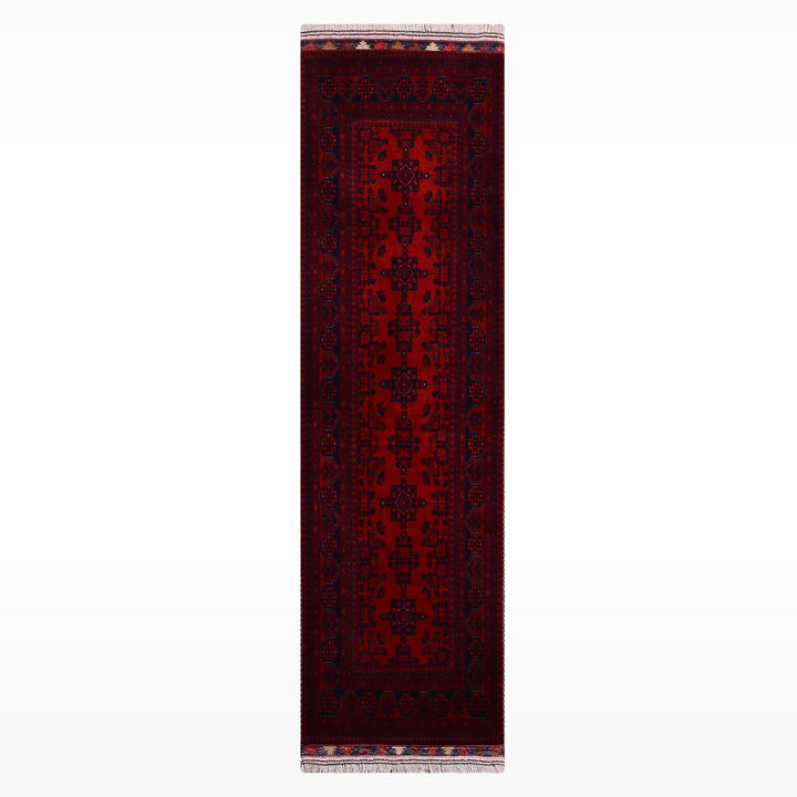 Afgan Halısı Yolluk Bilcik Orijinal El Dokuması Kök Boya Yün 0.80x198 1.58 Metrekare - 2x6 ft