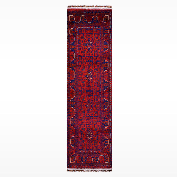 Afgan Halısı Hamyap Yolluk Orijinal El Dokuması Kök Boya Yün 0.79x197 1.56 Metrekare - 2x6 ft