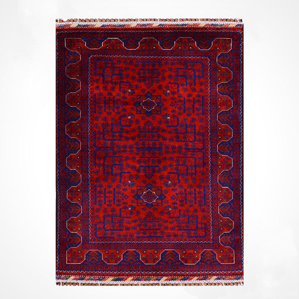 Afgan Halısı Hamyap Orijinal El Dokuması Kök Boya Yün 0.98x152 1.49 Metrekare - 3x5 ft