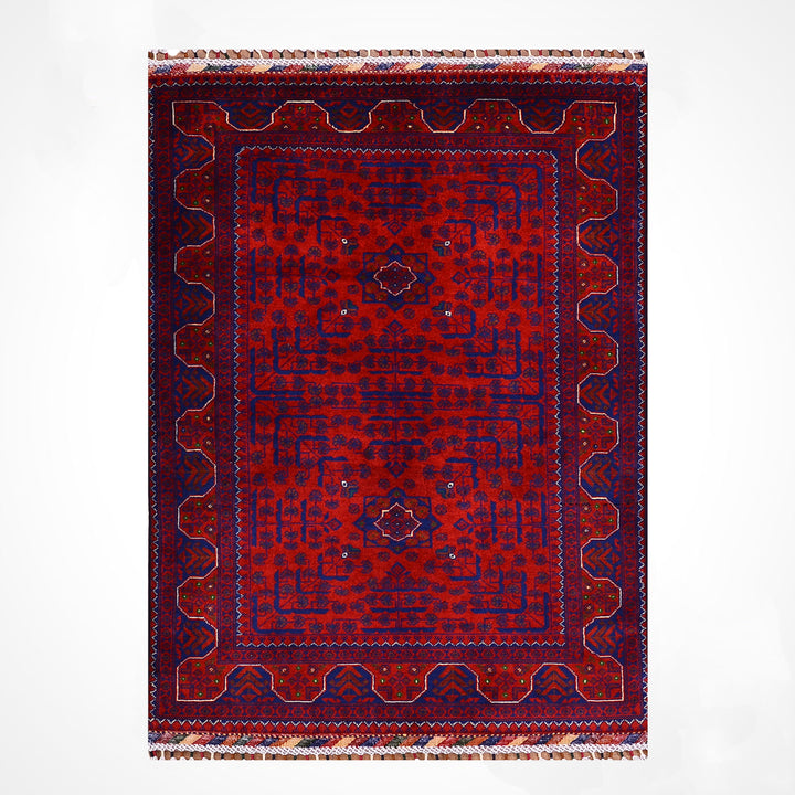Afgan Halısı Hamyap Orijinal El Dokuması Kök Boya Yün 0.98x152 1.49 Metrekare - 3x5 ft
