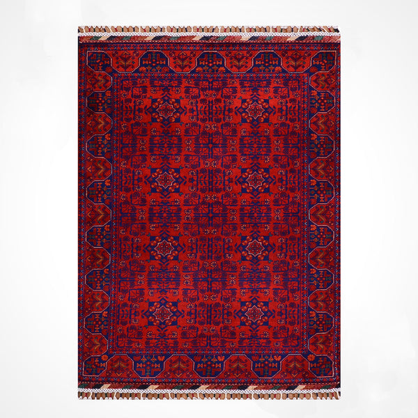 Afgan Halısı Hamyap Orijinal El Dokuması Kök Boya Yün 101x154 1.56 Metrekare - 3x5 ft
