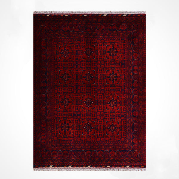 Afgan Halısı Bilcik Orijinal El Dokuması Kök Boya Yün 152x199 3.02 Metrekare - 5x7 ft