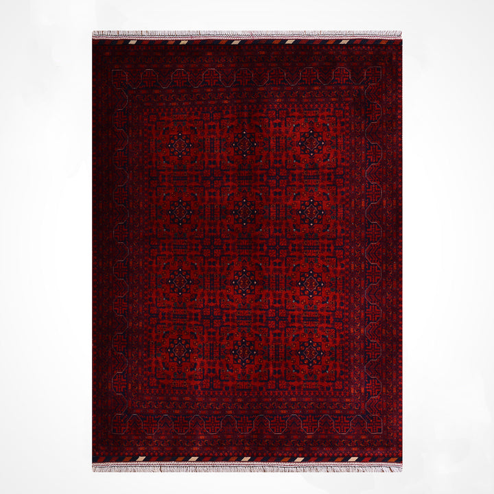 Afgan Halısı Bilcik Orijinal El Dokuması Kök Boya Yün 152x199 3.02 Metrekare - 5x7 ft