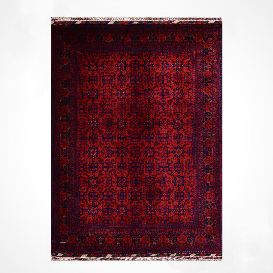 Afgan Halısı Bilcik Orijinal El Dokuması Kök Boya Yün 174x242 4.21 Metrekare - 6x8 ft