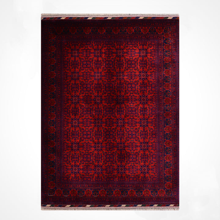 Afgan Halısı Bilcik Orijinal El Dokuması Kök Boya Yün 174x242 4.21 Metrekare - 6x8 ft