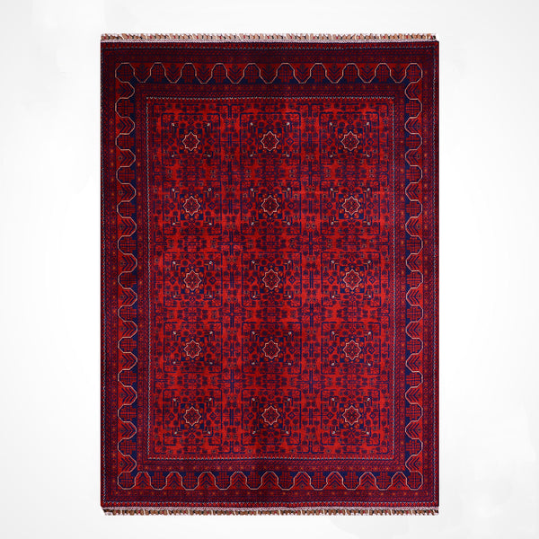 Afgan Halısı Hamyap Orijinal El Dokuması Kök Boya Yün 169x241 4.07 Metrekare - 5x7 ft