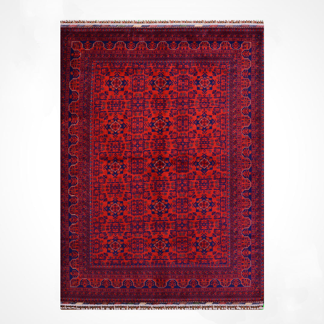 Afgan Halısı Hamyap Orijinal El Dokuması Kök Boya Yün 170x240 4.08 Metrekare - 5x7 ft
