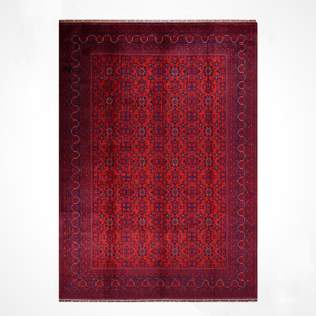 Afgan Halısı Hamyap Orijinal El Dokuması Kök Boya Yün 247x349 8.62 Metrekare - 8x11 ft