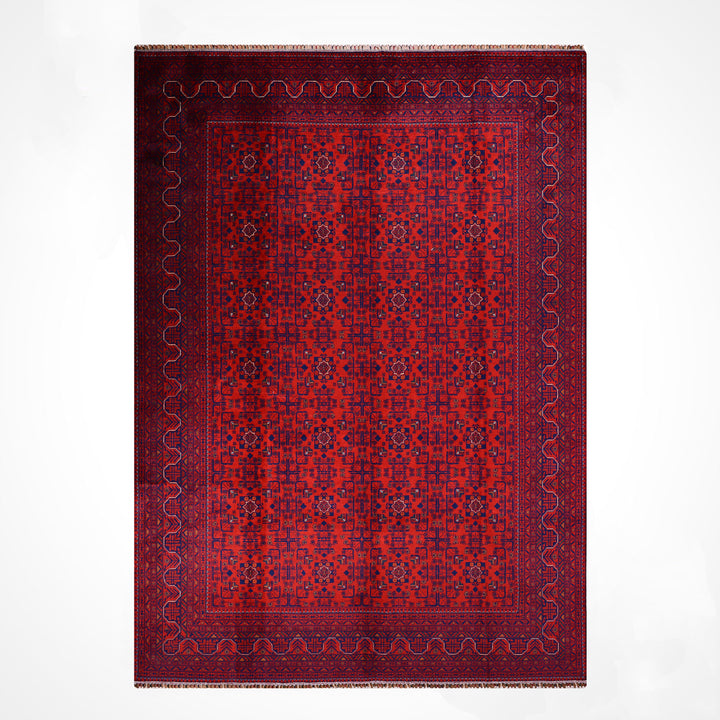 Afgan Halısı Hamyap Orijinal El Dokuması Kök Boya Yün 247x349 8.62 Metrekare - 8x11 ft