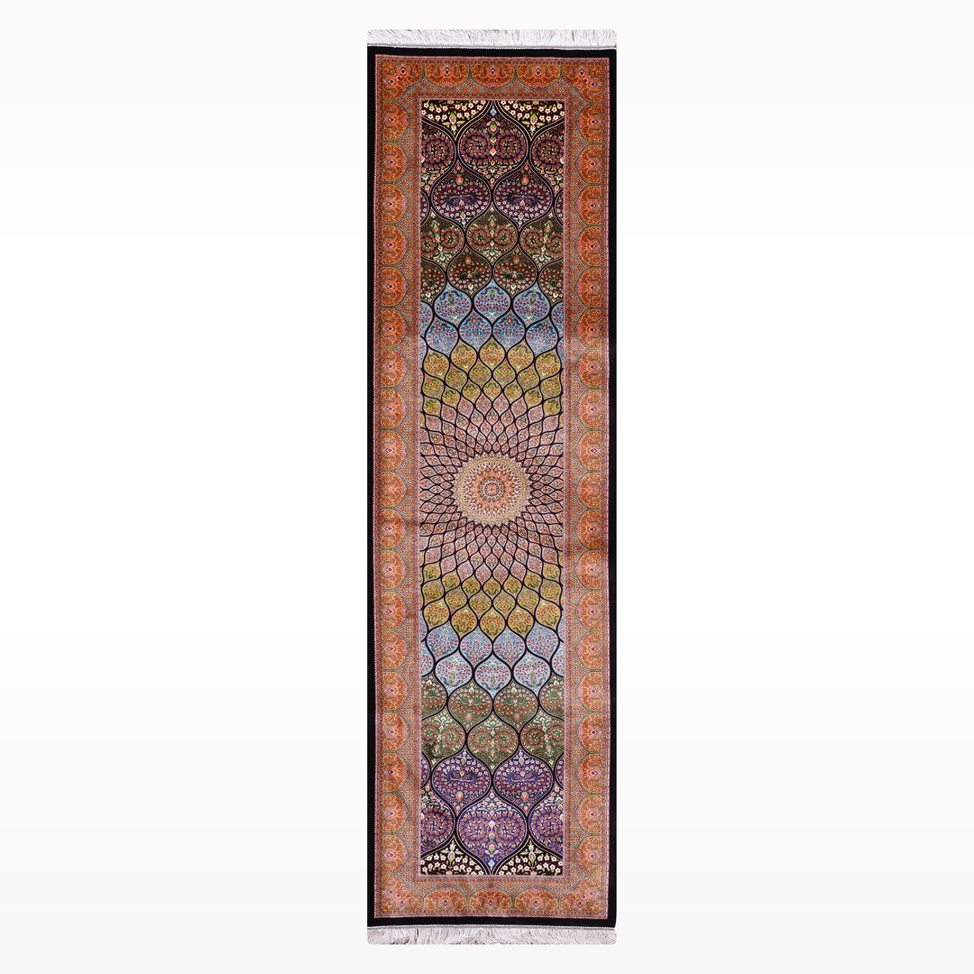 İran Gümbed Multi Modal İpeği Halı 0.80x300 2.4 Metrekare - 3x10 ft