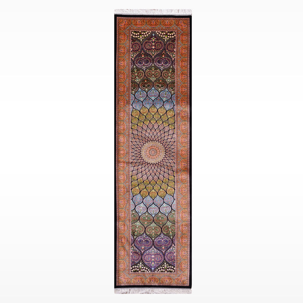 İran Gümbed Multi Modal İpeği Halı 0.80x300 2.4 Metrekare - 3x10 ft